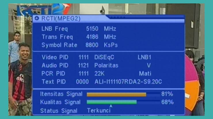 Dafter Frekuensi RCTI Palapa D MPEG 2 dan MPEG 4