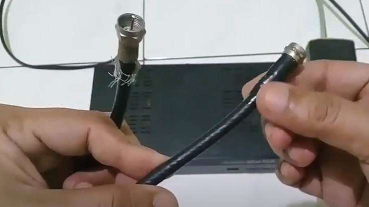 Cek Sambungan Konektor Kabel Coaxcial