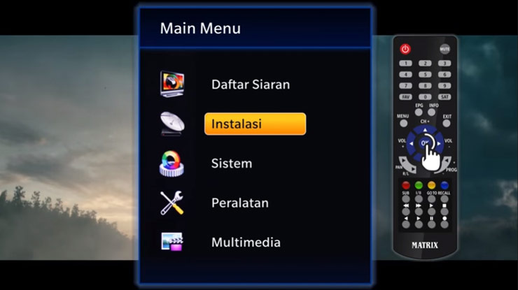 pilih menu instalasi lalu klik tombol List Ok
