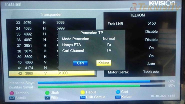 cara mengembalikan siaran trans tv