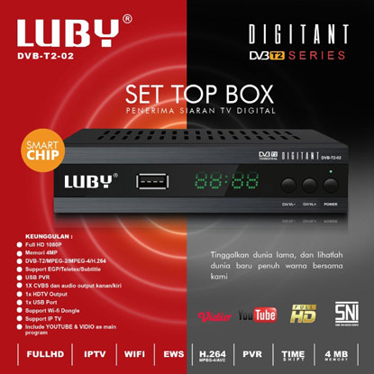 SET TOP BOX LUBY DVB T2 02.