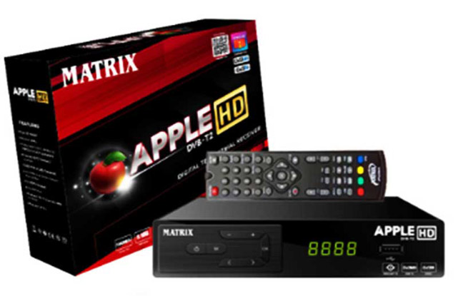 STB Matrix Apple DVB T2 Merah