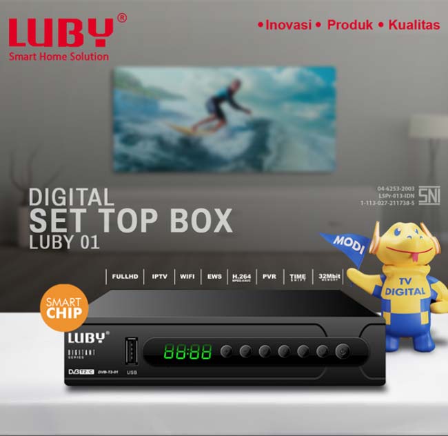 Set Top Box Luby DVB T2 01